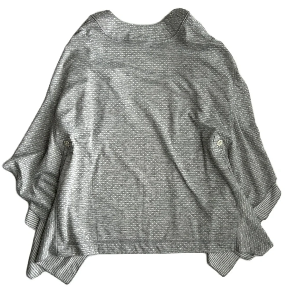 CAbi Cape Women's‎ Gray White Stripe Polka Dot ATC XS/S #5846